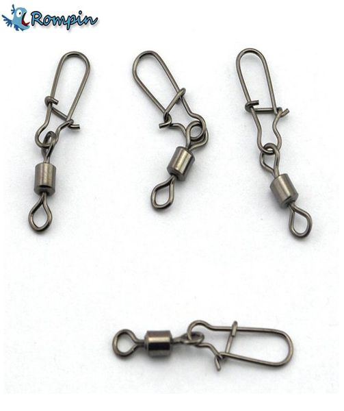 rompin 30pcslot fishing lure rolling swivel with nice snap stainless steel fishing hook connector link5814302
rompin 30pcslot fishing lure rolling swivel with nice snap stainless steel fishing hook connector link5814302