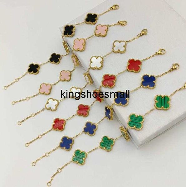 luxury designer bracelet four leaf clover charm bracelets elegant fashion 18k gold agate shell chain mother women girls couple holiday birth, Black
luxury designer bracelet four leaf clover charm bracelets elegant fashion 18k gold agate shell chain mother women girls couple holiday birth, Black