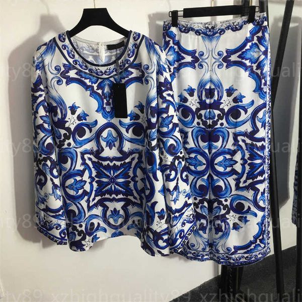 womens new two piece pants set print suit celadon printed loose long sleeve crew neck blouse high waist wide leg pant designer clothing wome, White
womens new two piece pants set print suit celadon printed loose long sleeve crew neck blouse high waist wide leg pant designer clothing wome, White