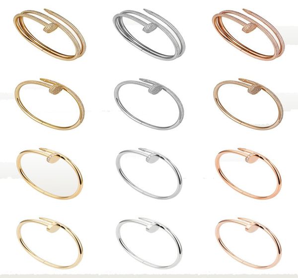 classic nail bangle bracelet mens bracelets with and without diamonds designer luxury jewelry women titanium steel alloy goldplat7733785, Black
classic nail bangle bracelet mens bracelets with and without diamonds designer luxury jewelry women titanium steel alloy goldplat7733785, Black