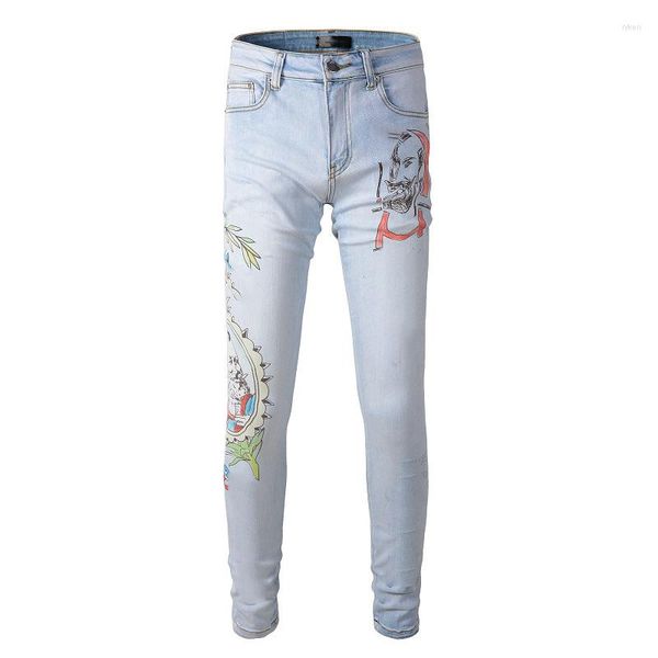 men's jeans light blue streetwear fashion slim fit printing letters pattern printed skinny stretch denim
men's jeans light blue streetwear fashion slim fit printing letters pattern printed skinny stretch denim