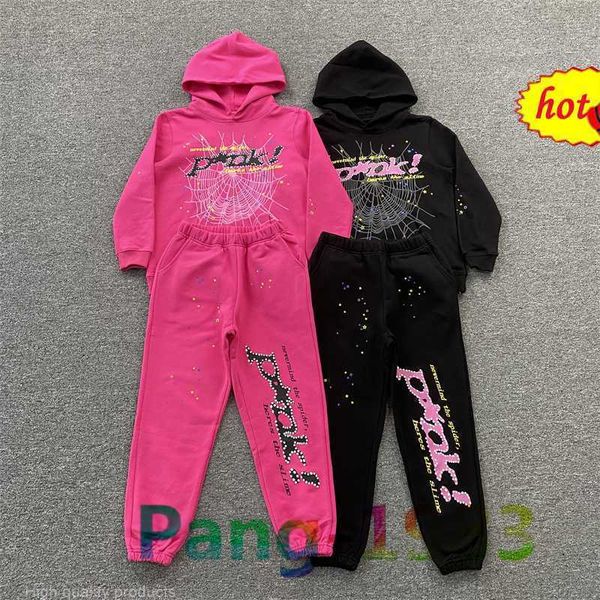 men's hoodies sweatshirts fuchsia children's sp5der 555555 hoodie set boys girls spider web print pullover, Black
men's hoodies sweatshirts fuchsia children's sp5der 555555 hoodie set boys girls spider web print pullover, Black