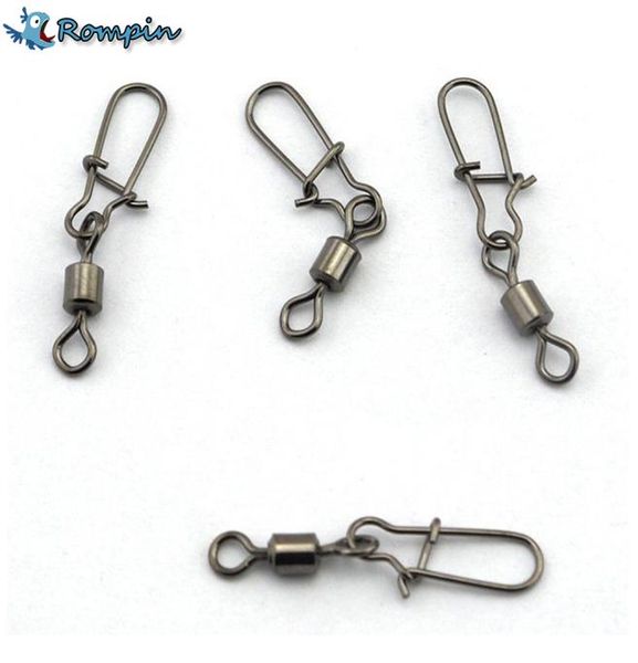 rompin 30pcslot fishing lure rolling swivel with nice snap stainless steel fishing hook connector link5255938
rompin 30pcslot fishing lure rolling swivel with nice snap stainless steel fishing hook connector link5255938