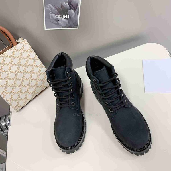 triomphe boots designer shoes arc women's martin english style short new thick bottom lacing outdoor yellow trend celins, Black
triomphe boots designer shoes arc women's martin english style short new thick bottom lacing outdoor yellow trend celins, Black