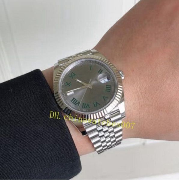 m126334 men's watch 41mm diameter 18k gold ring green roman scale asia 2813 movement mechanical automatic for men, Slivery;brown
m126334 men's watch 41mm diameter 18k gold ring green roman scale asia 2813 movement mechanical automatic for men, Slivery;brown