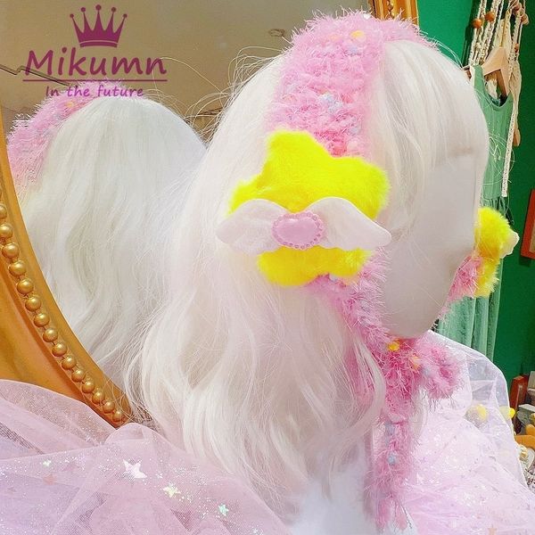 headwear hair accessories harajuku girls blue beige pink knitted headbands y2k aesthetic kawaii plush star wings earmuffs hairbands warm acc
headwear hair accessories harajuku girls blue beige pink knitted headbands y2k aesthetic kawaii plush star wings earmuffs hairbands warm acc