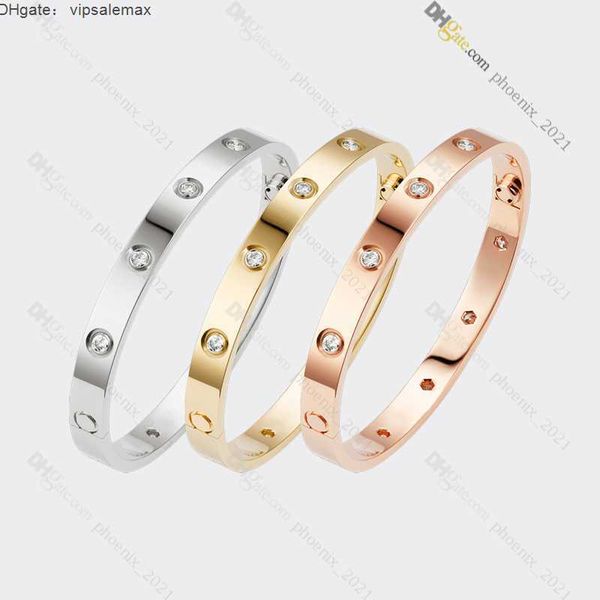 designer bracelet classic love bracelet 10 diamond bracelets titanium steel bangle gold-plated never fading non-allergic gold/silver/rose go, Black
designer bracelet classic love bracelet 10 diamond bracelets titanium steel bangle gold-plated never fading non-allergic gold/silver/rose go, Black