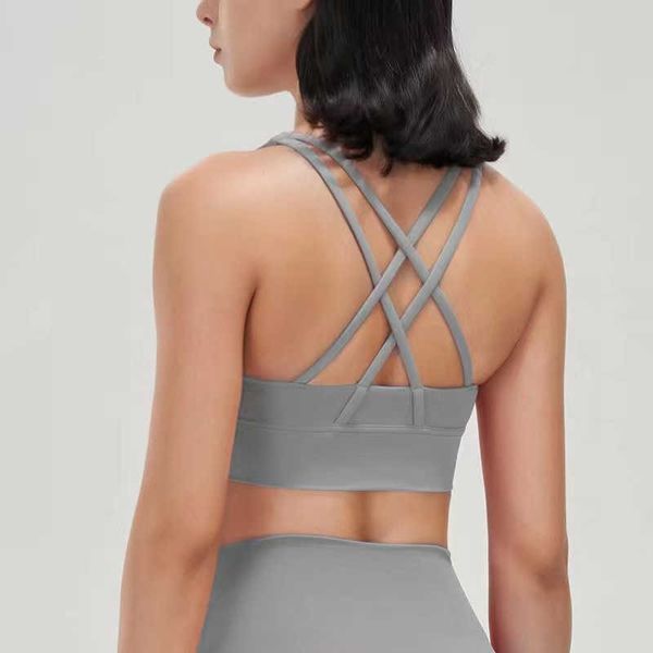 lulu women sports bra solid color cross tights tank soft athletic fitness lemon vest chest pad bras bralette woman summer shirt
lulu women sports bra solid color cross tights tank soft athletic fitness lemon vest chest pad bras bralette woman summer shirt