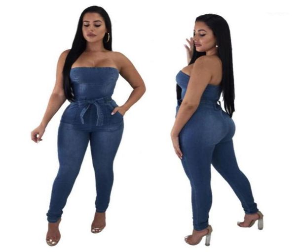 women039s jumpsuits rompers sj3106 winter fashion personality loose denim slim slimming tube zipper jumpsuit jeans5706898, Black;white