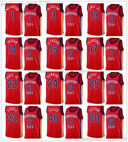2023-24 statement red zion basketball 1 williamson jersey cj 3 mccollum brandon 14 ingram jonas 17 valanciunas larry 22 nance jr. kira 13 le, Black;red
2023-24 statement red zion basketball 1 williamson jersey cj 3 mccollum brandon 14 ingram jonas 17 valanciunas larry 22 nance jr. kira 13 le, Black;red