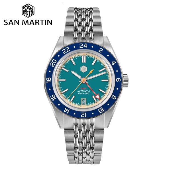other watches san martin original design men watch 39 5mm gmt swim sports automatic mechanical wristwatch waterproof 10bar luminous sn0116 2, Slivery;black
other watches san martin original design men watch 39 5mm gmt swim sports automatic mechanical wristwatch waterproof 10bar luminous sn0116 2, Slivery;black