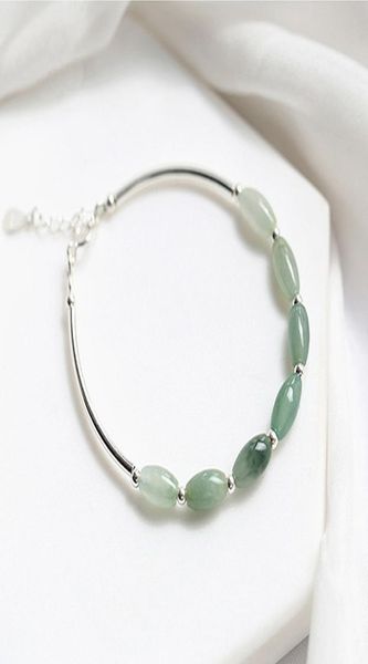 s925 sterling silver charm bracelet jade beads women fresh and simple original girlfriends jewelry niche design retro accessories5194525, Golden;silver
s925 sterling silver charm bracelet jade beads women fresh and simple original girlfriends jewelry niche design retro accessories5194525, Golden;silver
