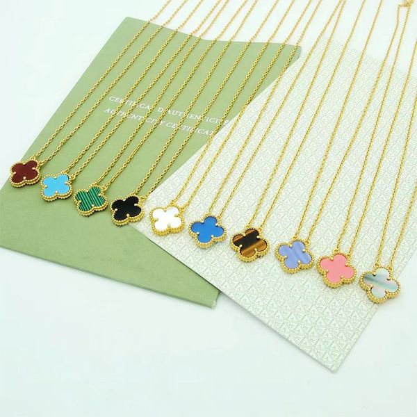 18k gold plated necklaces luxury designer necklace four-leaf clover cleef fashion pendant necklace wedding party jewelry diamond chain 40cm+, Silver
18k gold plated necklaces luxury designer necklace four-leaf clover cleef fashion pendant necklace wedding party jewelry diamond chain 40cm+, Silver
