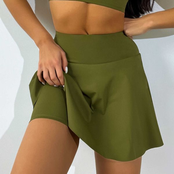 breathable slim fitting sports short skirt fake two piece skirt pants running fitness tennis anti glare yoga skirt, White;red
breathable slim fitting sports short skirt fake two piece skirt pants running fitness tennis anti glare yoga skirt, White;red