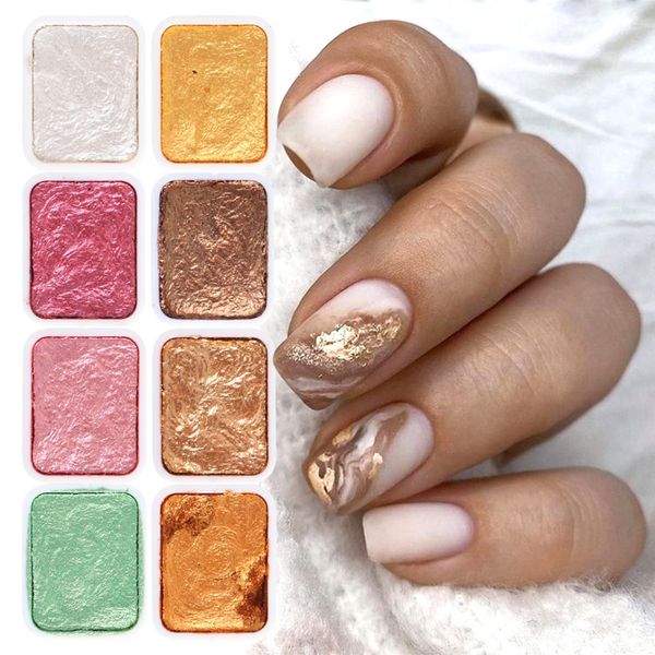 nail glitter 18 colors set blooming nail pigment ink watercolor solid pearlescent powder painting marble magic chrome glitter nail art la191, Silver;gold
nail glitter 18 colors set blooming nail pigment ink watercolor solid pearlescent powder painting marble magic chrome glitter nail art la191, Silver;gold
