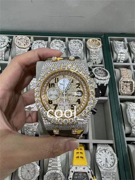 luxury mens watch for men designer movement watches diamond moissanite watch montre iced out watch automatic men's montre luxe mens lux, Slivery;brown
luxury mens watch for men designer movement watches diamond moissanite watch montre iced out watch automatic men's montre luxe mens lux, Slivery;brown