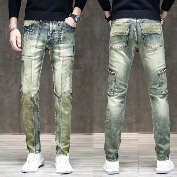 mens jeans mens jeans brand denim pants stretch retro blue streetwear side pockets original design patched hip hop moto biker jeans men 2307
mens jeans mens jeans brand denim pants stretch retro blue streetwear side pockets original design patched hip hop moto biker jeans men 2307