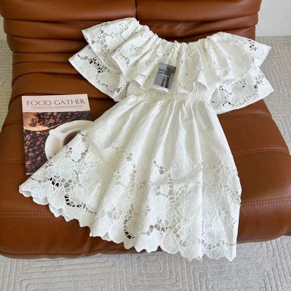 american sp designer luxury dress 2023 spring/summer off shoulder ruffle lace dress short dress july, Black;gray
american sp designer luxury dress 2023 spring/summer off shoulder ruffle lace dress short dress july, Black;gray