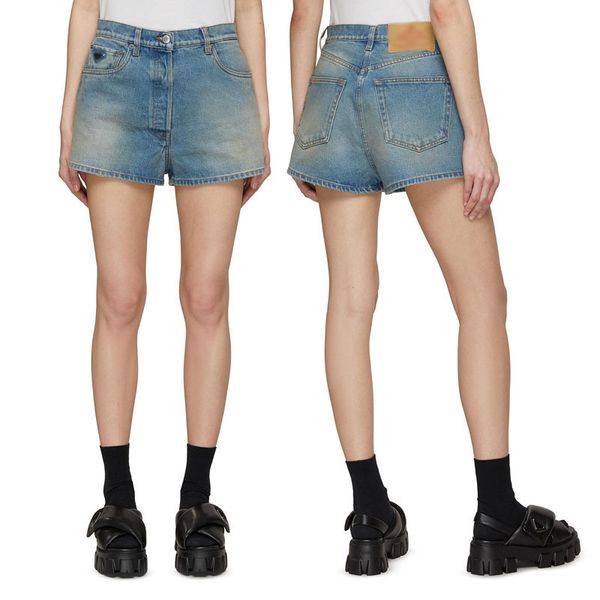 denim shorts metal triangle designer women's high waisted slim loose a-line casual shorts for women, Blue
denim shorts metal triangle designer women's high waisted slim loose a-line casual shorts for women, Blue