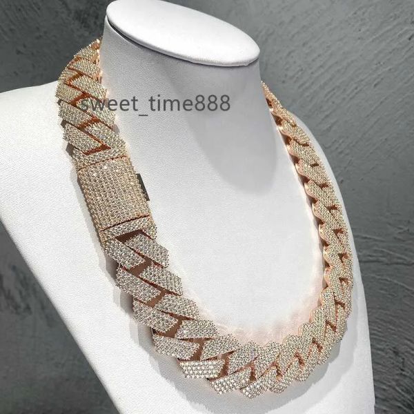 hip hop fashion vvs moissanite mens chain 20mm wide 3 rows of jewelry, iced moissanite diamond, cuban necklace, link, of charge, Silver
hip hop fashion vvs moissanite mens chain 20mm wide 3 rows of jewelry, iced moissanite diamond, cuban necklace, link, of charge, Silver