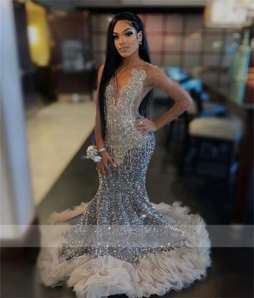 luxury sparkly sheer one shoulder mermaid prom dress black girls glitter sequin crystal tulle ruffles bead evening party gowns rob5953090
luxury sparkly sheer one shoulder mermaid prom dress black girls glitter sequin crystal tulle ruffles bead evening party gowns rob5953090