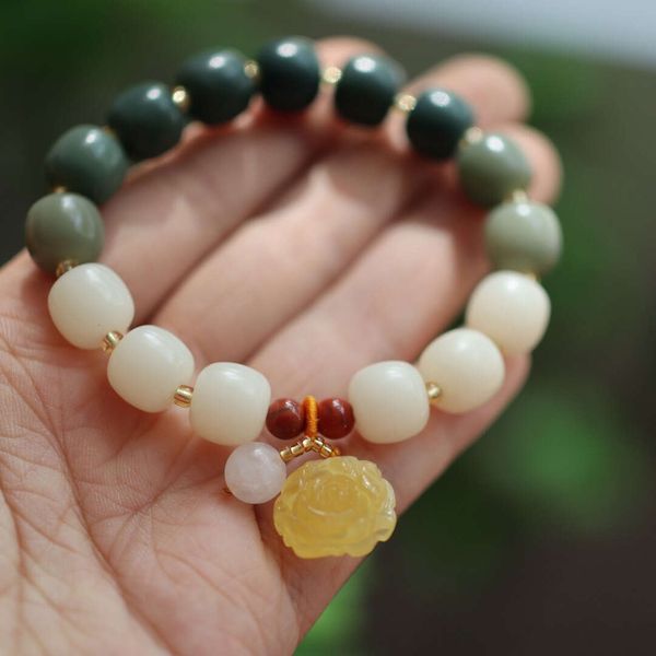 designer's gradual white jade bodhi root bracelet women's finger wrapping building art play bodhi child buddha beads handheld natu, Black
designer's gradual white jade bodhi root bracelet women's finger wrapping building art play bodhi child buddha beads handheld natu, Black