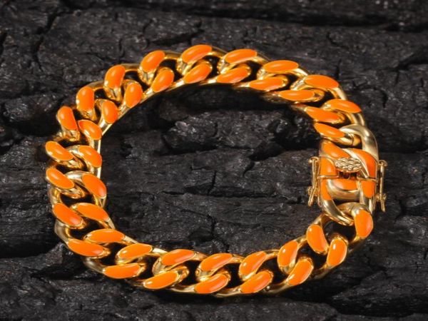 new hip hop stainless steel dripping oil color cuban chain 12mm fashion trend men039s and women039s bracelets7646007, Black
new hip hop stainless steel dripping oil color cuban chain 12mm fashion trend men039s and women039s bracelets7646007, Black