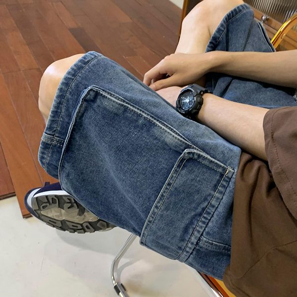 men's shorts y2k mens streetwear breeches retro korean harajuku pocket denim hip hop cargo short pants grunge bermudas jeans clothes 23, White;black
men's shorts y2k mens streetwear breeches retro korean harajuku pocket denim hip hop cargo short pants grunge bermudas jeans clothes 23, White;black