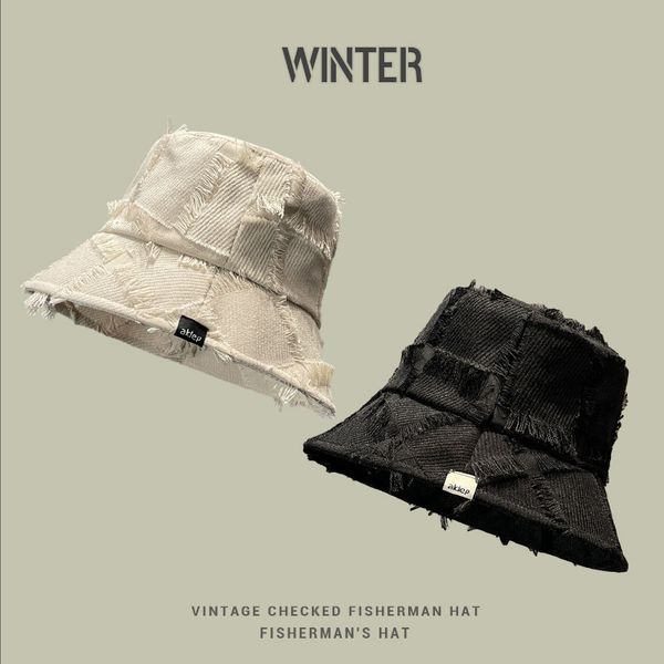 fashion designer jewelry vintage style spring and autumn basin hat with rough edge plaid bucket hat versatile sunshade baseball cap wholesal, Blue;gray
fashion designer jewelry vintage style spring and autumn basin hat with rough edge plaid bucket hat versatile sunshade baseball cap wholesal, Blue;gray