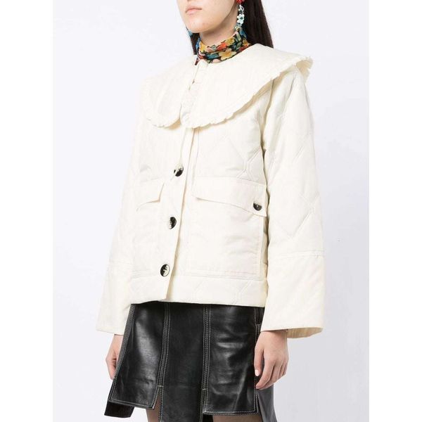women's jacket parkas coat detachable ruffled collar quilting autumn winter single breasted 3 colors long sleeve female short 230729, Black;brown
women's jacket parkas coat detachable ruffled collar quilting autumn winter single breasted 3 colors long sleeve female short 230729, Black;brown