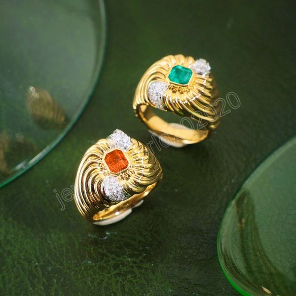 sapphire ruby gemstones green orange zircon rings for women 18k gold jewelry bijoux fashion gift, Golden;silver
sapphire ruby gemstones green orange zircon rings for women 18k gold jewelry bijoux fashion gift, Golden;silver