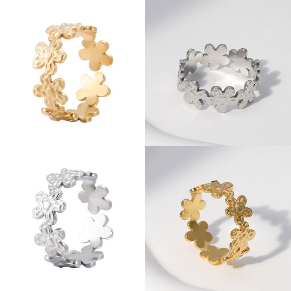 30 pieces/piece romantic and sweet style gold silver flower ring stainless steel adjustable wide ring rock men's and women's jewel, Golden;silver
30 pieces/piece romantic and sweet style gold silver flower ring stainless steel adjustable wide ring rock men's and women's jewel, Golden;silver