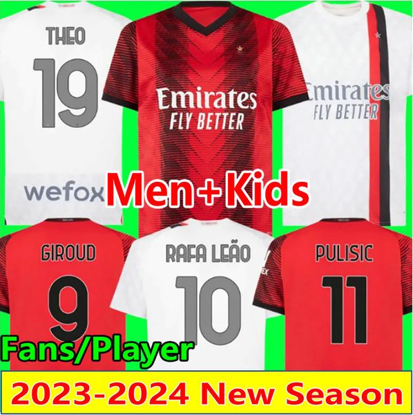 23 24 giroud pulisic soccer jerseys rafa leao theo adli maillots de futol bennacer reijnders tomori chukwueze kalulu okafor musah football s, Black;yellow
23 24 giroud pulisic soccer jerseys rafa leao theo adli maillots de futol bennacer reijnders tomori chukwueze kalulu okafor musah football s, Black;yellow