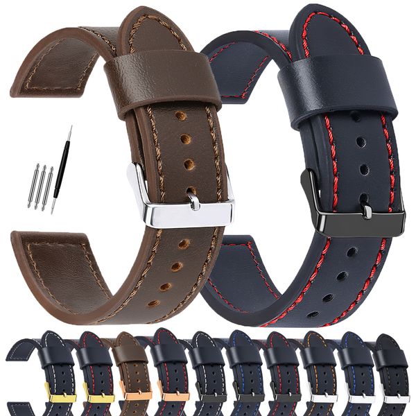 watch bands 18mm 20mm 22mm 24mm vintage genuine leather watch strap universal bracelet for men women replacement accessories sport wristband, Black;brown
watch bands 18mm 20mm 22mm 24mm vintage genuine leather watch strap universal bracelet for men women replacement accessories sport wristband, Black;brown