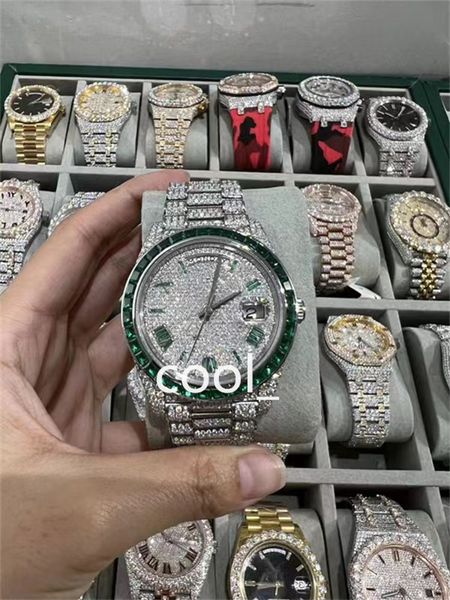 luxury mens watch for men designer movement watches diamond moissanite watch montre iced out watch automatic men's montre luxe mens lux, Slivery;brown
luxury mens watch for men designer movement watches diamond moissanite watch montre iced out watch automatic men's montre luxe mens lux, Slivery;brown