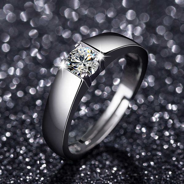 band rings big men's four claw ring high d colorplatinum plated wedding ring0033, Silver
band rings big men's four claw ring high d colorplatinum plated wedding ring0033, Silver