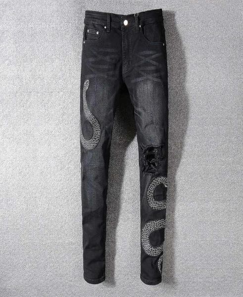 mens distressed ripped biker jeans slim fit motorcycle biker denim for men fashion designer hip hop mens jeans 164770, Blue
mens distressed ripped biker jeans slim fit motorcycle biker denim for men fashion designer hip hop mens jeans 164770, Blue