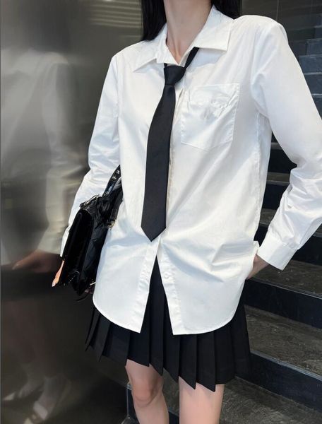 women's blouses & shirts tie decorative shirt with minimalist design for a more stylish and cool look 729, White
women's blouses & shirts tie decorative shirt with minimalist design for a more stylish and cool look 729, White