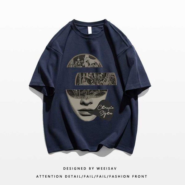 galleries heavyweight 260g trendy brand pure cotton half sleeved american retro men's short sleeved t-shirt summer new explosive street, White;black
galleries heavyweight 260g trendy brand pure cotton half sleeved american retro men's short sleeved t-shirt summer new explosive street, White;black