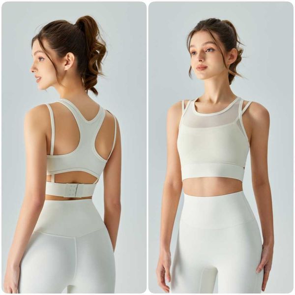 lulu set yoga suit high strength lemon underwear mesh fake two-piece integrated chest pad sports bra back buckle shockproof gathered fitness
lulu set yoga suit high strength lemon underwear mesh fake two-piece integrated chest pad sports bra back buckle shockproof gathered fitness