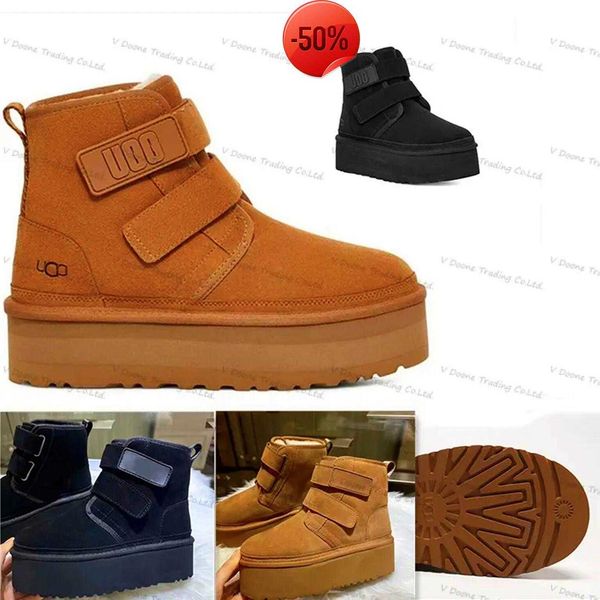 designer winter boot ugglies australia classic women men booties brand ankle platform boot ultra matte sheepskin, Black
designer winter boot ugglies australia classic women men booties brand ankle platform boot ultra matte sheepskin, Black