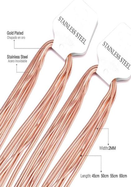 luxusteel 10pcs/lots stainless steel chains necklaces rose gold/black length 18inch to 24inch tabular wholesale necklace3162039, Silver
luxusteel 10pcs/lots stainless steel chains necklaces rose gold/black length 18inch to 24inch tabular wholesale necklace3162039, Silver