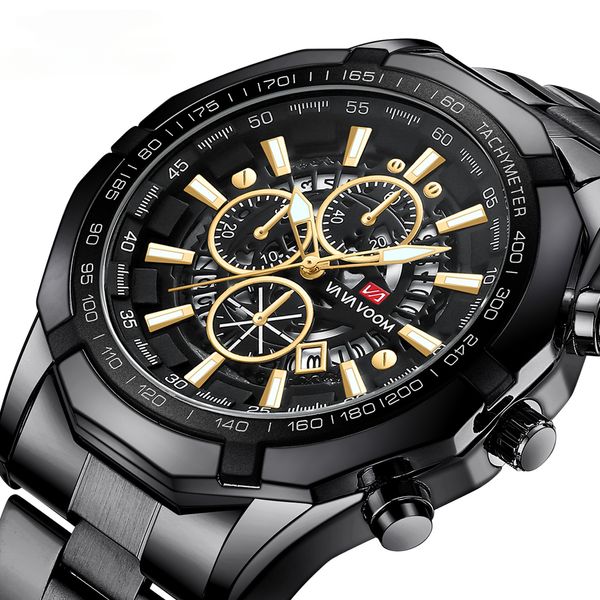 2023 new spot fashion watch classic sports fashion 43mm watch men's steel strap three eyes six needles luminous calendar sports waterpr, Slivery;black
2023 new spot fashion watch classic sports fashion 43mm watch men's steel strap three eyes six needles luminous calendar sports waterpr, Slivery;black