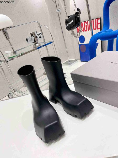 balenciga fashion rain boots women's summer net red square head high tube boots thick bottom fashionable rain shoes waterproof and anti, Black
balenciga fashion rain boots women's summer net red square head high tube boots thick bottom fashionable rain shoes waterproof and anti, Black