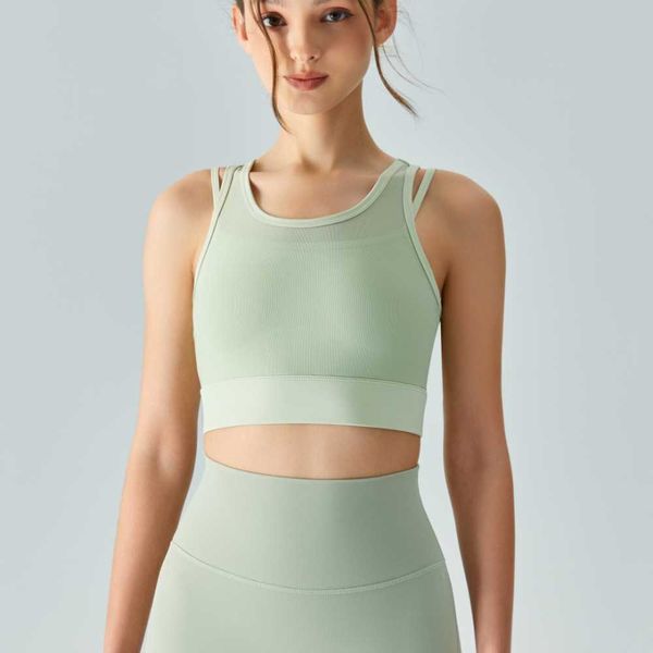 lulu bra summer high strength yoga underwear mesh fake two-piece integrated chest pad sports back buckle shockproof gathered fitness vest wo
lulu bra summer high strength yoga underwear mesh fake two-piece integrated chest pad sports back buckle shockproof gathered fitness vest wo