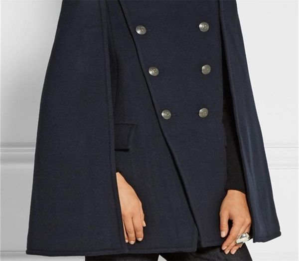 uk fall winter runway designer women oversized wool poncho navy cape coat female cloak manteau femme abrigos mujer 2012102260222, Black
uk fall winter runway designer women oversized wool poncho navy cape coat female cloak manteau femme abrigos mujer 2012102260222, Black