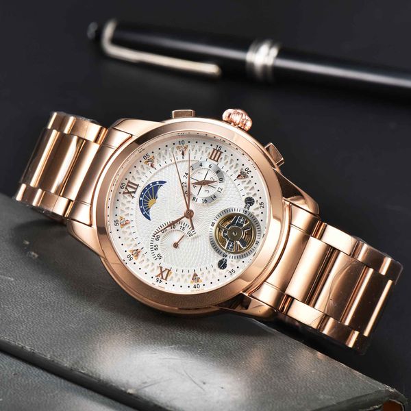 2023 men's quartz watch business fashion watch phl42mm sun moon watch luxury design all steel solid strap aa1, Slivery;golden
2023 men's quartz watch business fashion watch phl42mm sun moon watch luxury design all steel solid strap aa1, Slivery;golden