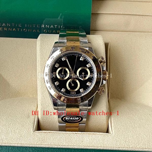 bt better factory watches th-12.2mm 116503 40mm black dial panda two tone gold cal.4130 4130 movement mechanical automatic chronograph mens, Slivery;brown
bt better factory watches th-12.2mm 116503 40mm black dial panda two tone gold cal.4130 4130 movement mechanical automatic chronograph mens, Slivery;brown