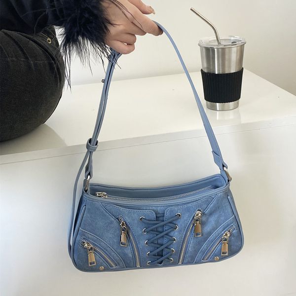 evening bags 2023 ladies harajuku denim shoulder bag fashion trend messenger casual underarm y2k women s 230729
evening bags 2023 ladies harajuku denim shoulder bag fashion trend messenger casual underarm y2k women s 230729