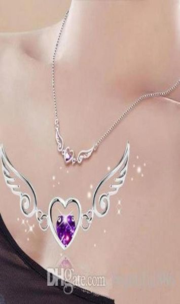 luxury classic 100 925 sterling silver angel wings love heart necklace fashion wedding jewelry necklaces for women collier23579446923695
luxury classic 100 925 sterling silver angel wings love heart necklace fashion wedding jewelry necklaces for women collier23579446923695